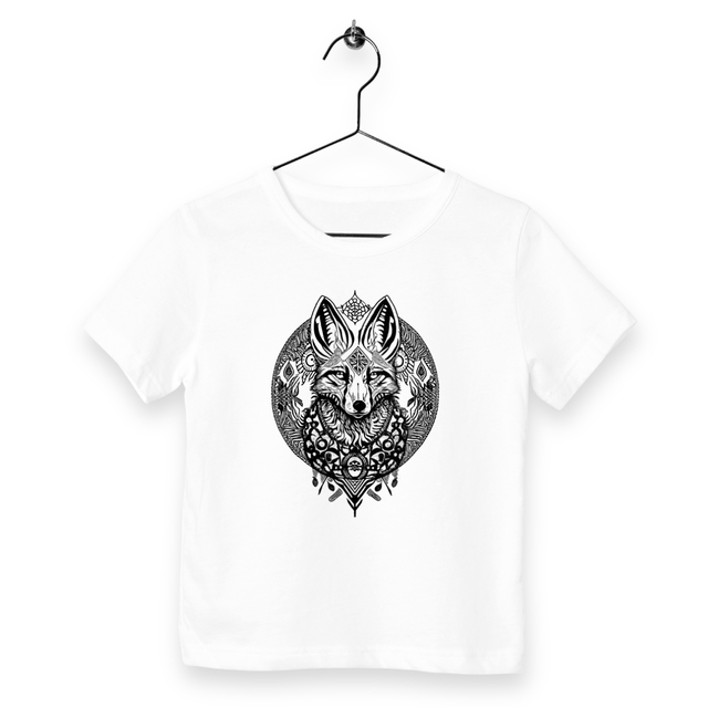 Image back T-shirt Enfant - Renard Tribal Bohème
