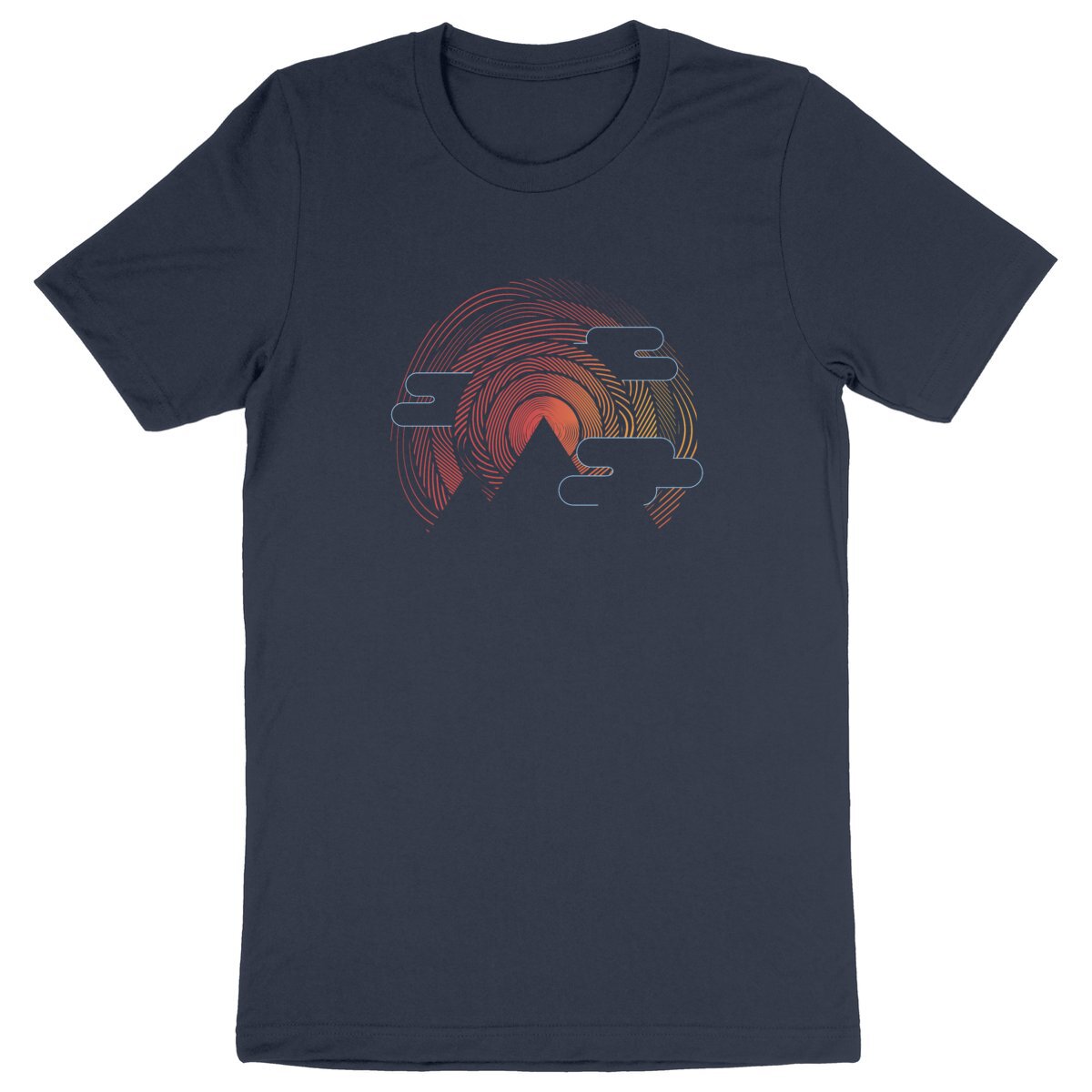 T-shirt de montagne - Mountain lines unisexe - Image