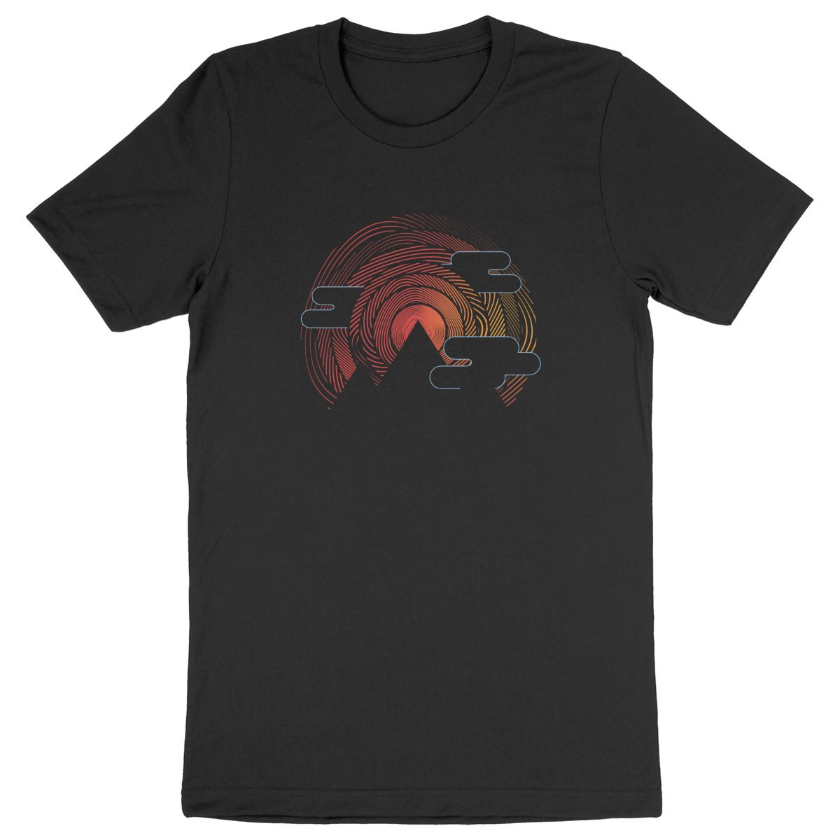 T-shirt de montagne - Mountain lines unisexe