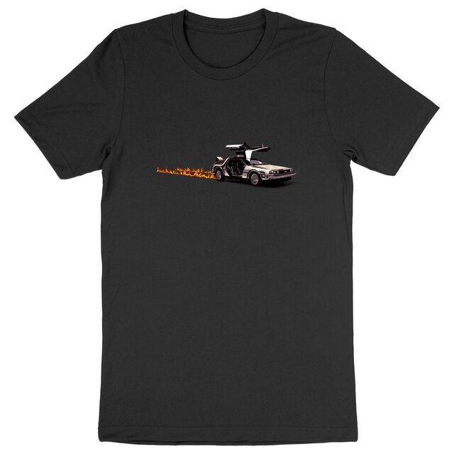 Image back T-shirt coton Bio - Delorean - Retour vers le futur