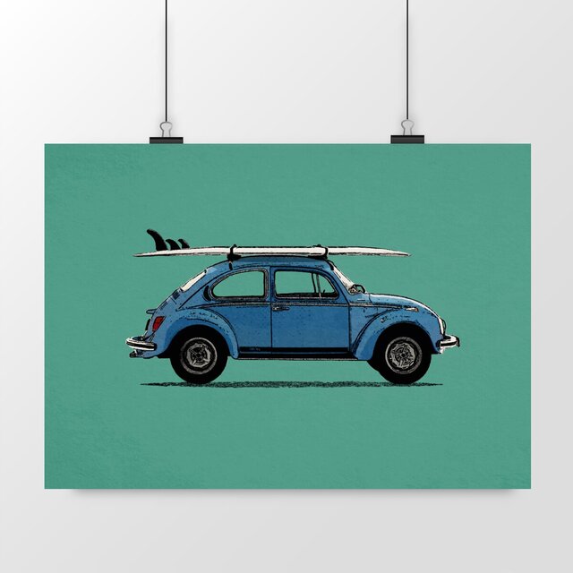 Image front Poster - Volkswagen Surf Coccinelle
