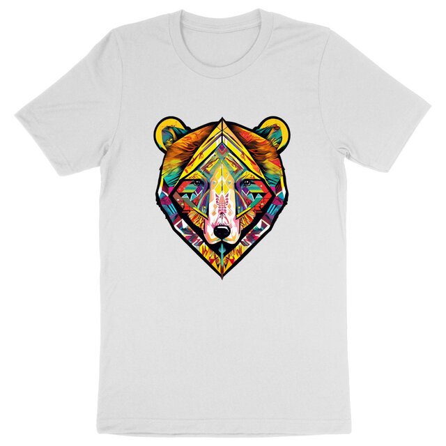 Image back T-Shirt d'ours tribal et coloré
