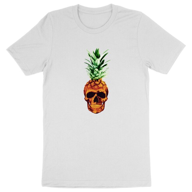 Image back T-Shirt unisexe - Tête de mort ananas