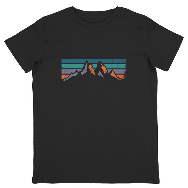 Image back T-shirt Enfant - Couché de soleil en montagne 