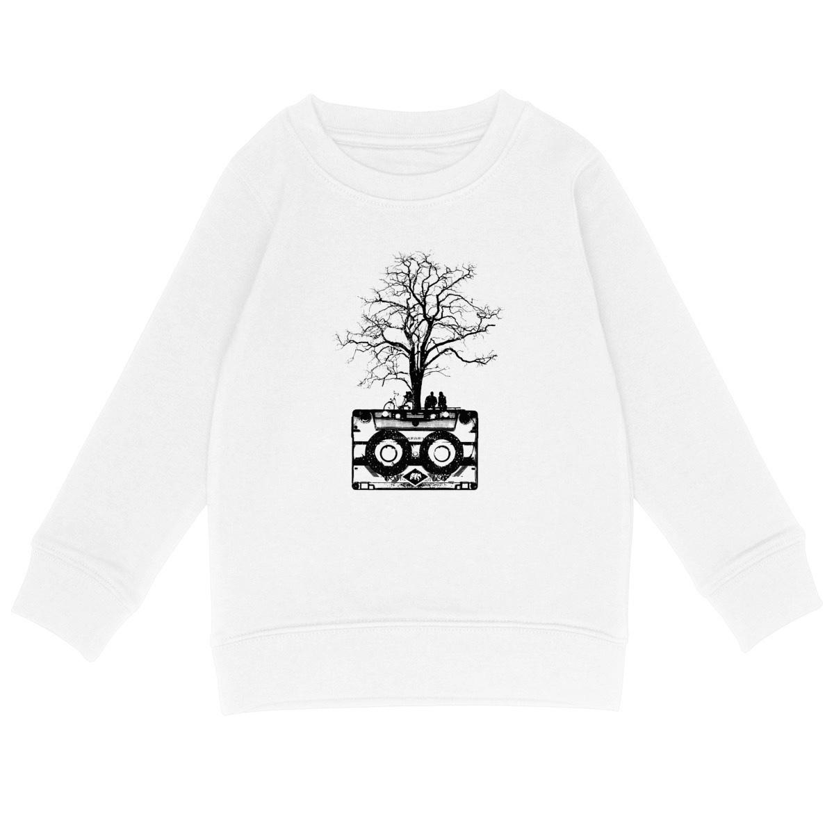Sweat-shirt Enfant  - Dessin Cassette Et Arbre De Musique
