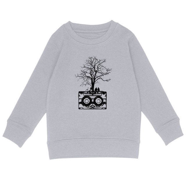 Image back Sweat-shirt Enfant  - Dessin Cassette Et Arbre De Musique