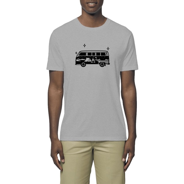 Image front T-shirt homme BIO - Van feu de camp