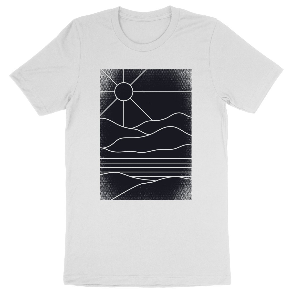 T-shirt de montagne minimaliste unisexe - Image