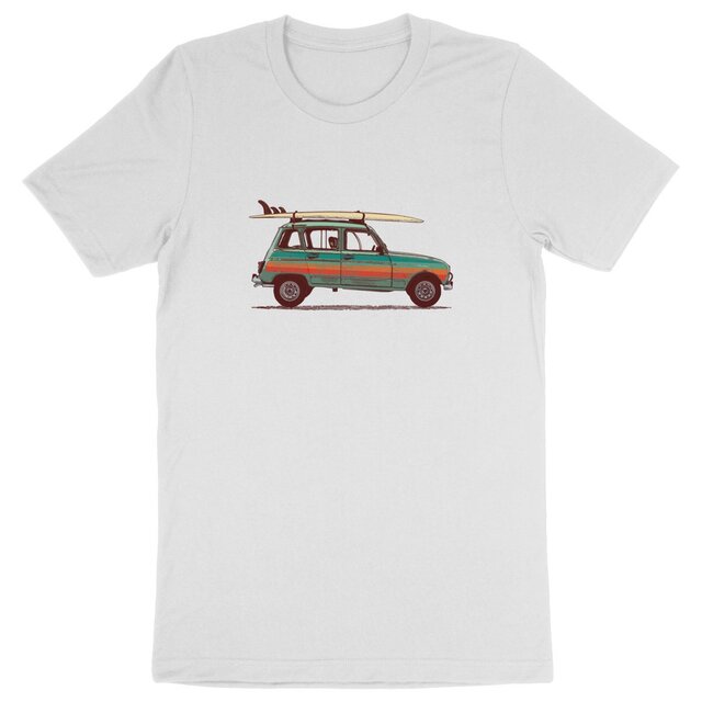 Image back T-shirt homme coton Bio - Surf 4L