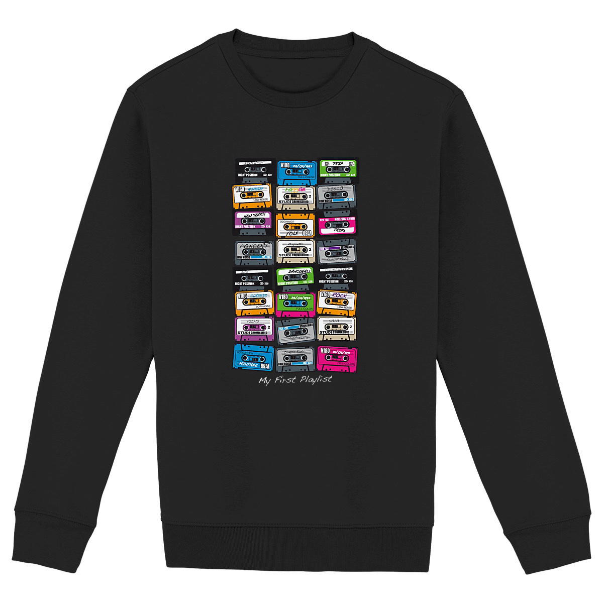 Sweat-shirt Unisexe - Cassettes - My First Playlist - Image