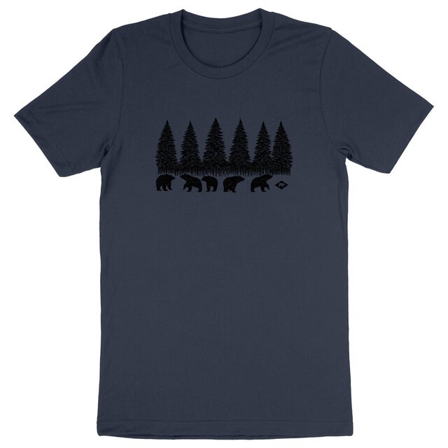 Image back T-Shirt Bio - Forêt d'ours 