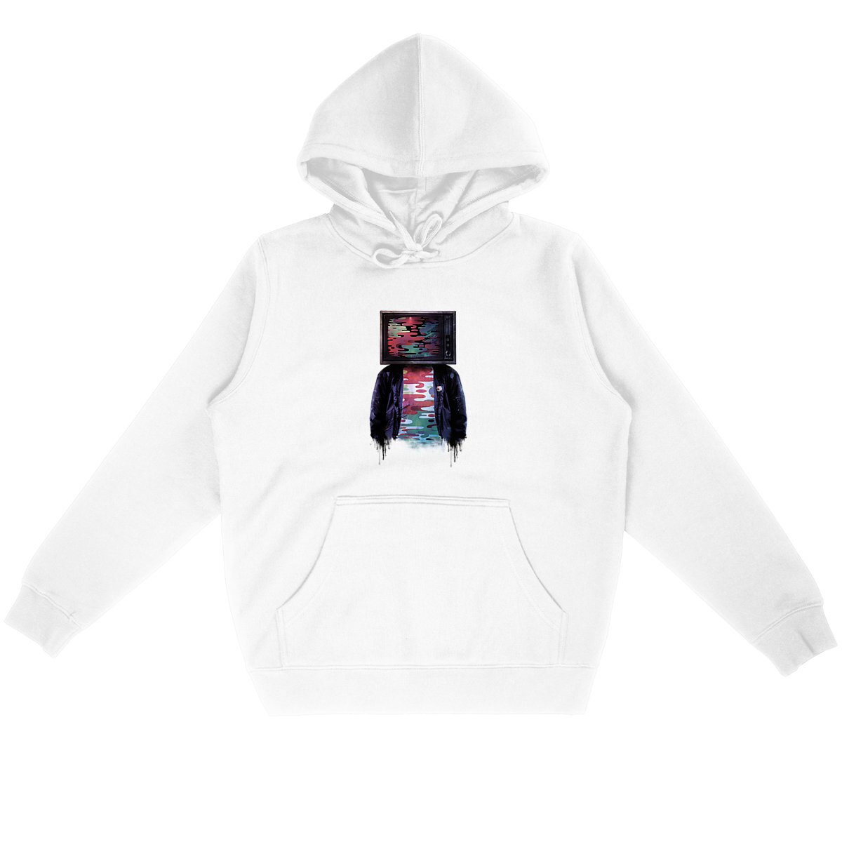 Sweat à capuche street-art Unisexe - TV Head - Image