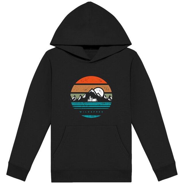 Image back Sweat à capuche Enfant -wild and free