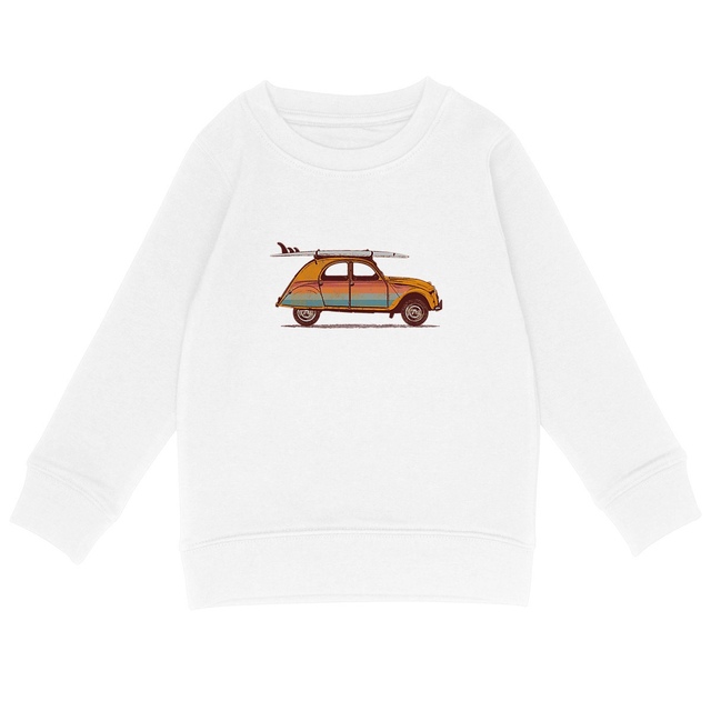 Image back Sweat-shirt Enfant - Surf 2CV - Deux chevaux