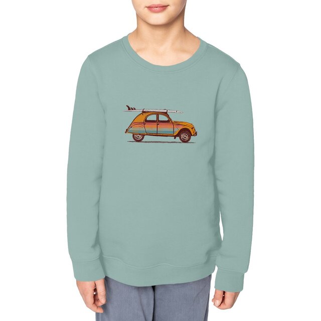 Image front Sweat-shirt Enfant - Surf 2CV - Deux chevaux