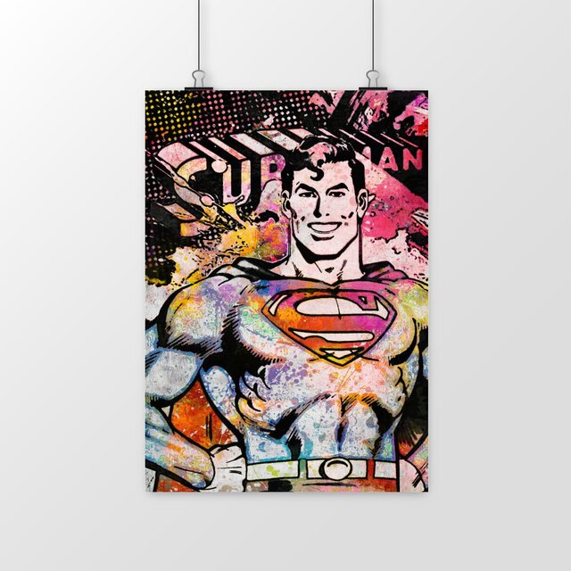 Image front Poster Superman street-art