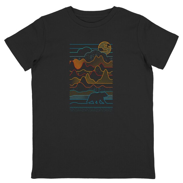 Image back T-shirt de montagne Enfant - ours vibe