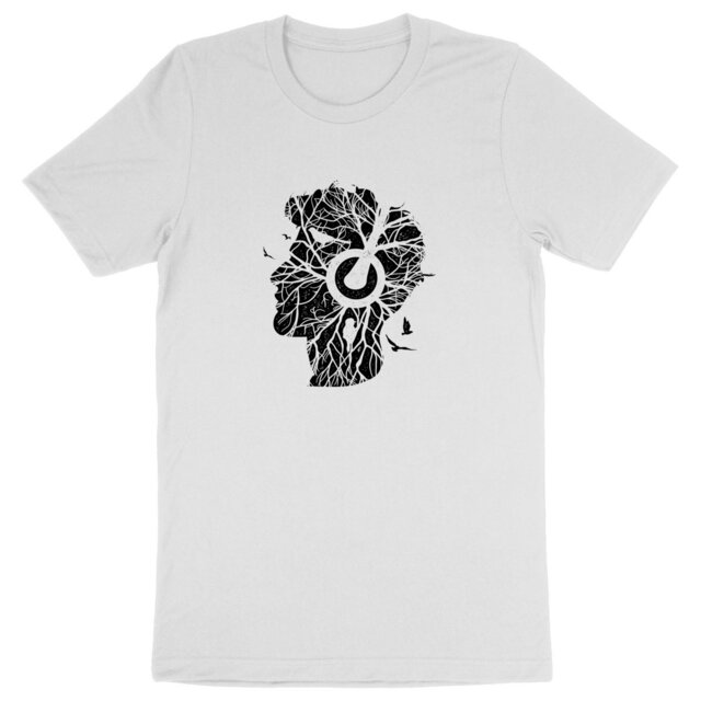Image front T-Shirt BIO homme - dessin arbre roots music