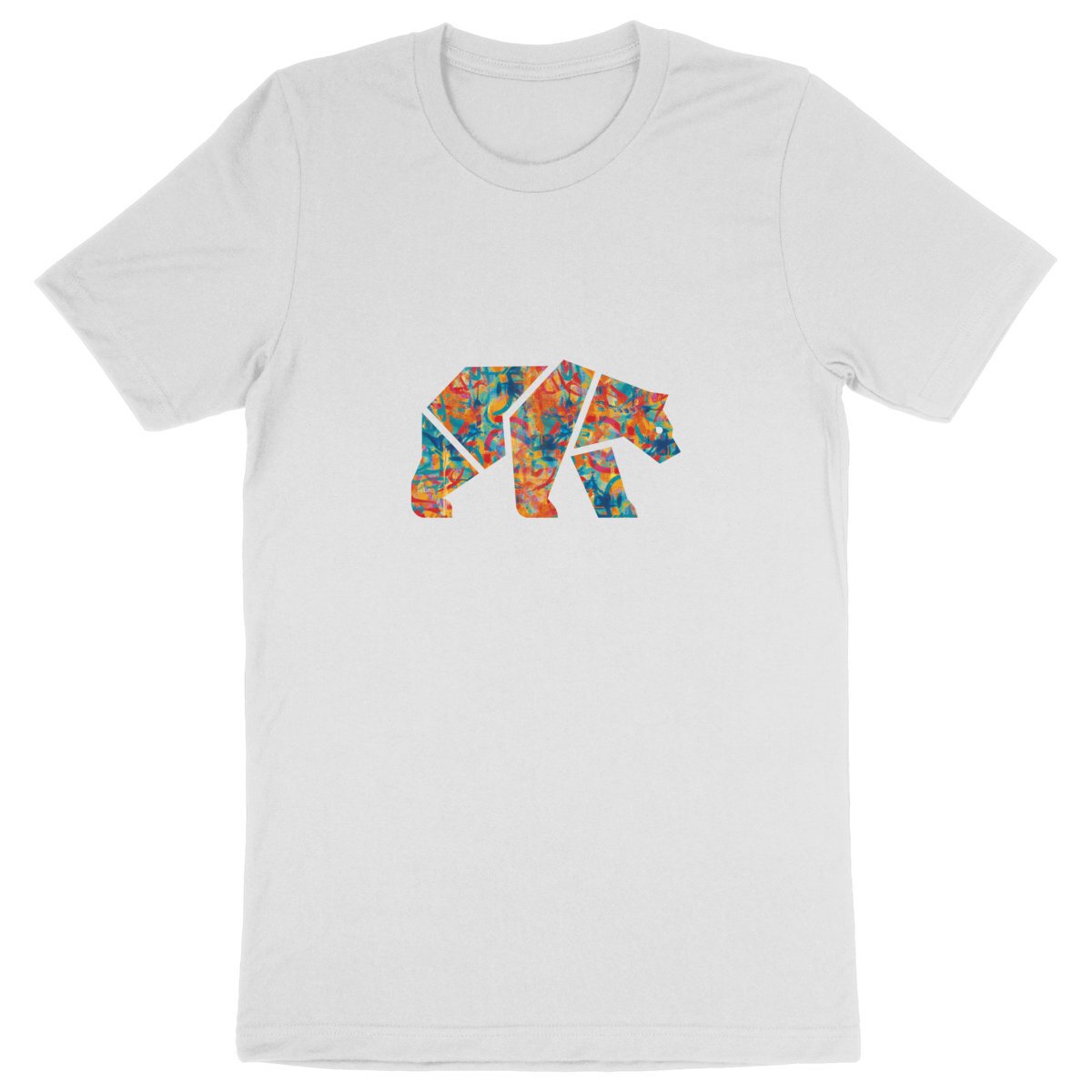 T-shirt design homme coton Bio - Ours Petit Sauvage street-art - Image