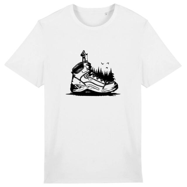 Image front T-Shirt de randonnée homme Coton Bio - Chaussure à gravir