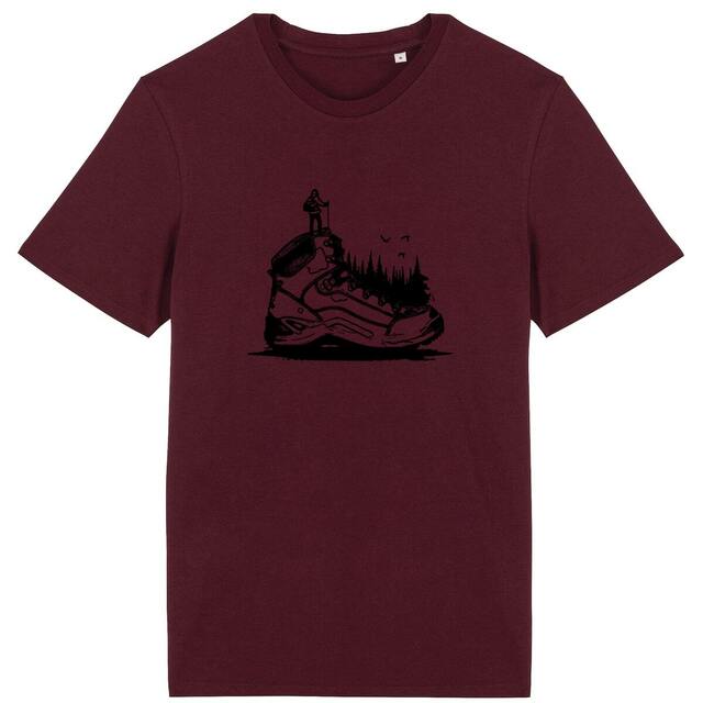 Image back T-Shirt de randonnée homme Coton Bio - Chaussure à gravir
