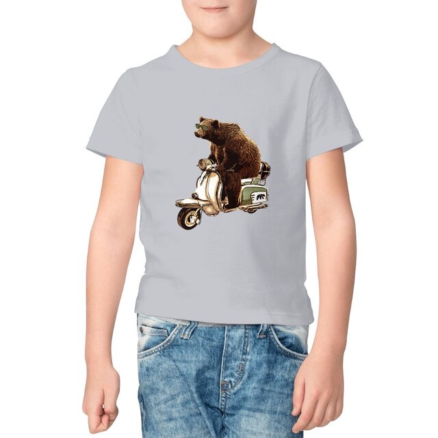 Image front T-shirt Enfant - Ours Vespa