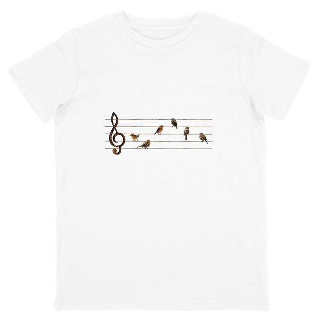Image front T-shirt Enfant - Partition Musicale D'oiseaux