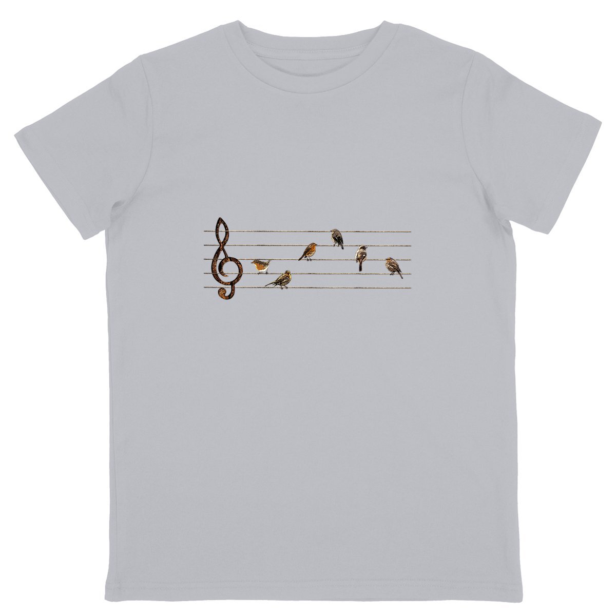 T-shirt Enfant - Partition Musicale D'oiseaux - Image