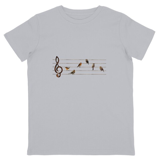 Image back T-shirt Enfant - Partition Musicale D'oiseaux