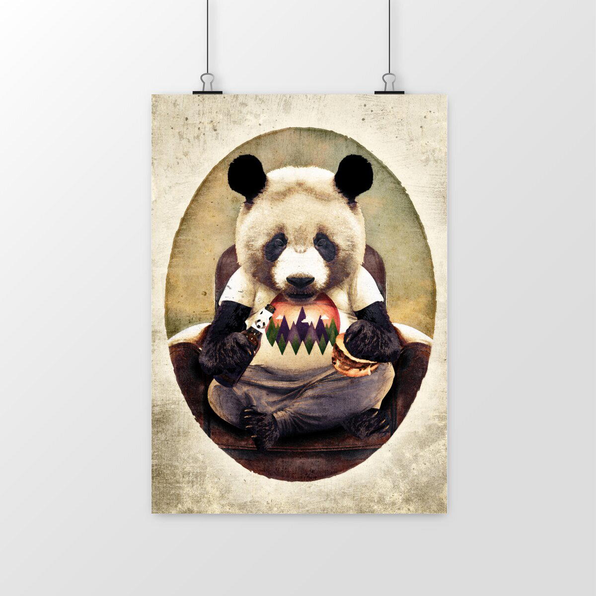 Portrait Panda Burger