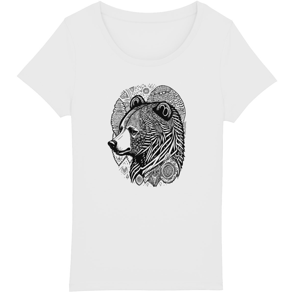 T-Shirt femme Ours Tribal Bohème - Image