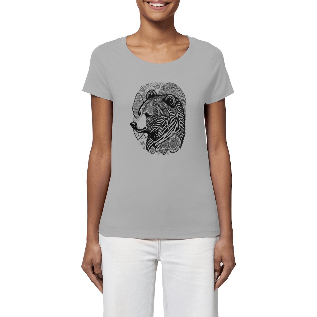 T-Shirt femme Ours Tribal Bohème