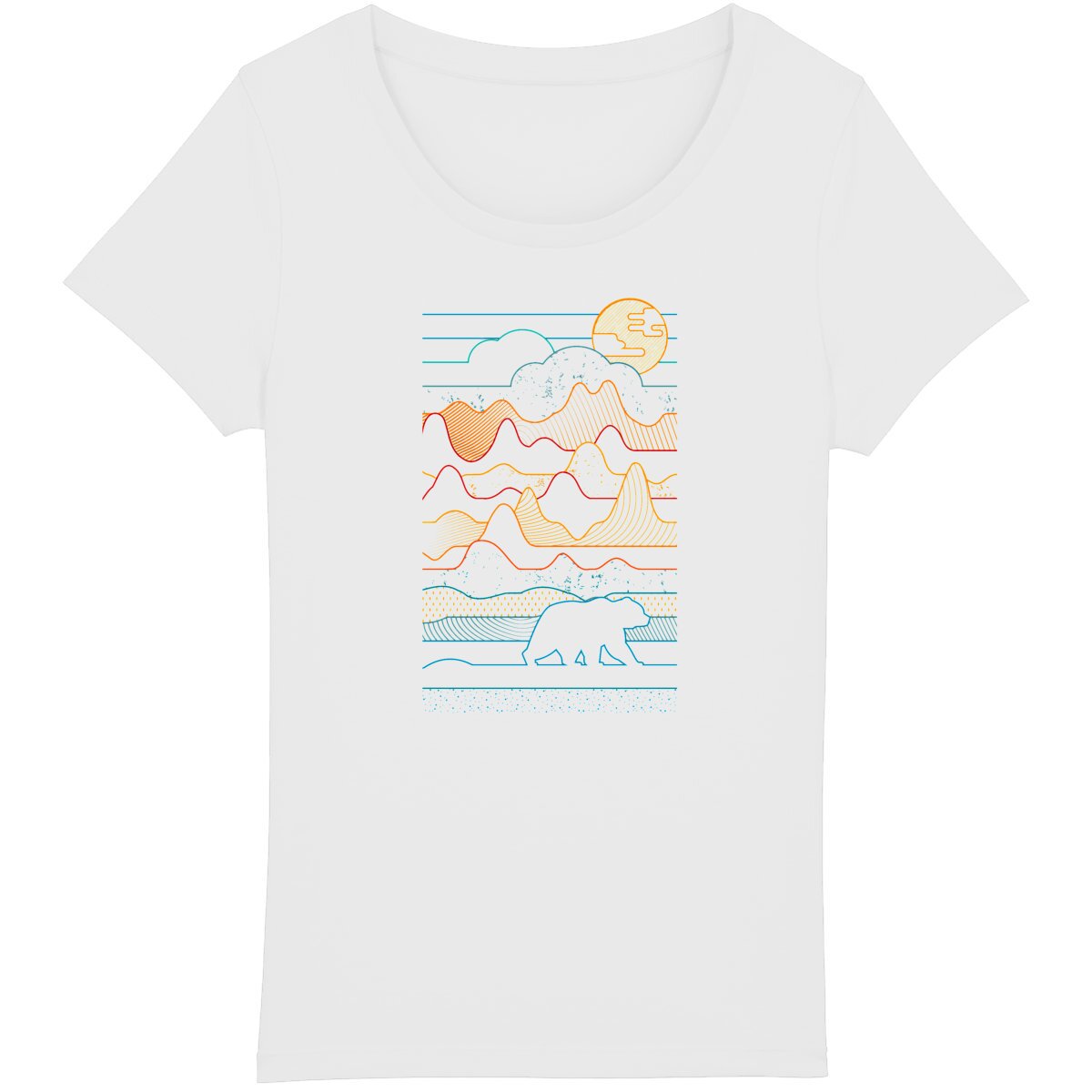 T-shirt minimaliste Femme - Ours Vibes - Image
