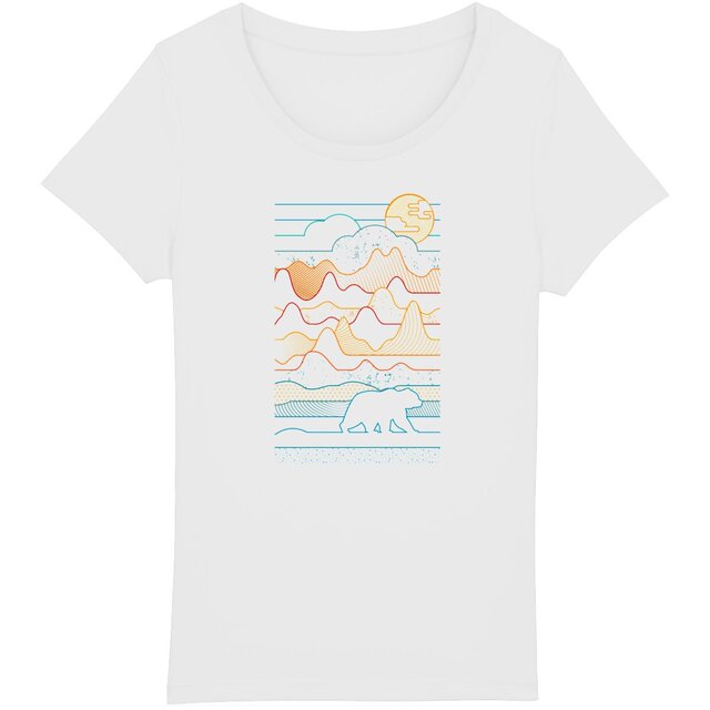 Image back T-shirt minimaliste Femme - Ours Vibes