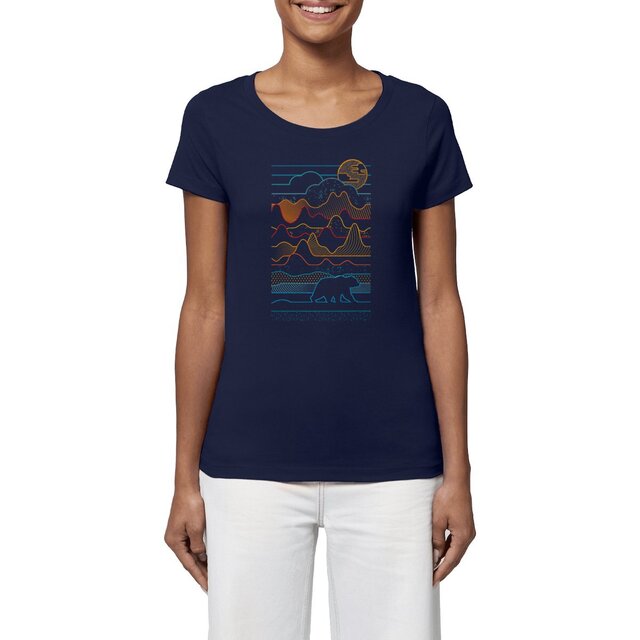 Image front T-shirt minimaliste Femme - Ours Vibes