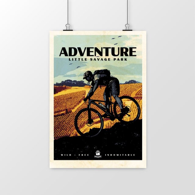 Image front Poster rétro - Adventure VTT