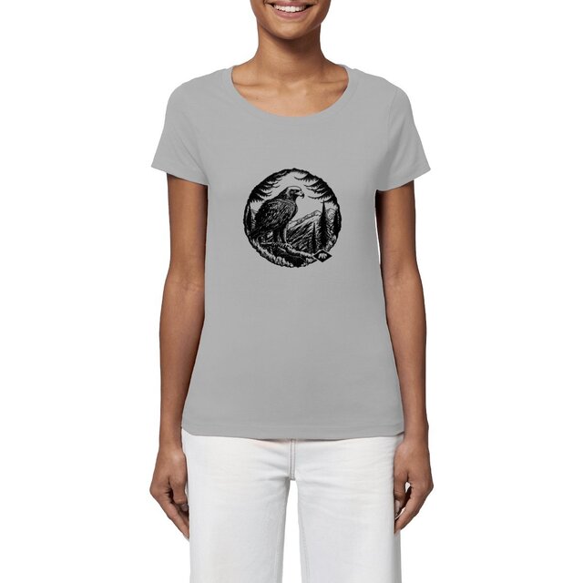Image front T-shirt Femme BIO - Aigle En Montagne
