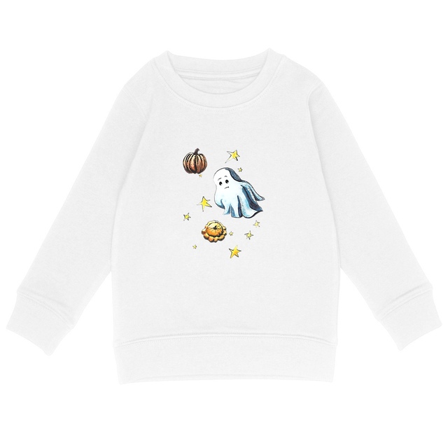Image back Sweat-shirt Léger Enfant Halloween Fantôme