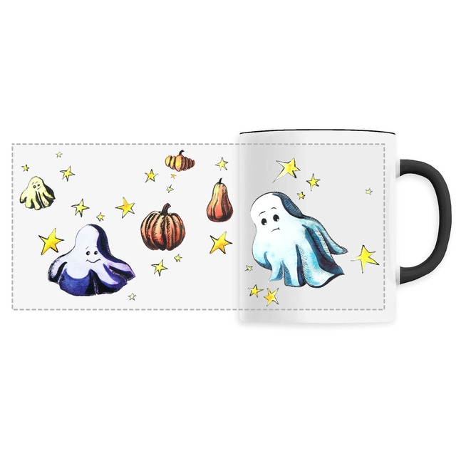 Image back Mug céramique panoramique d'Halloween