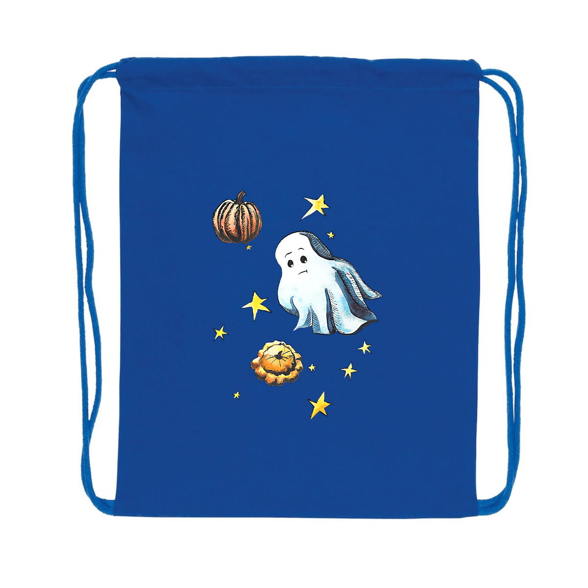 Image back Sac à dos à cordelettes recyclé Halloween fantôme