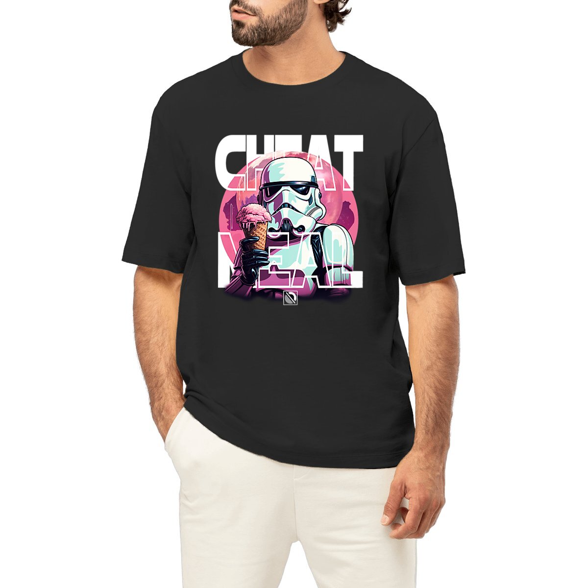 Image front T-shirt oversize Dark Force