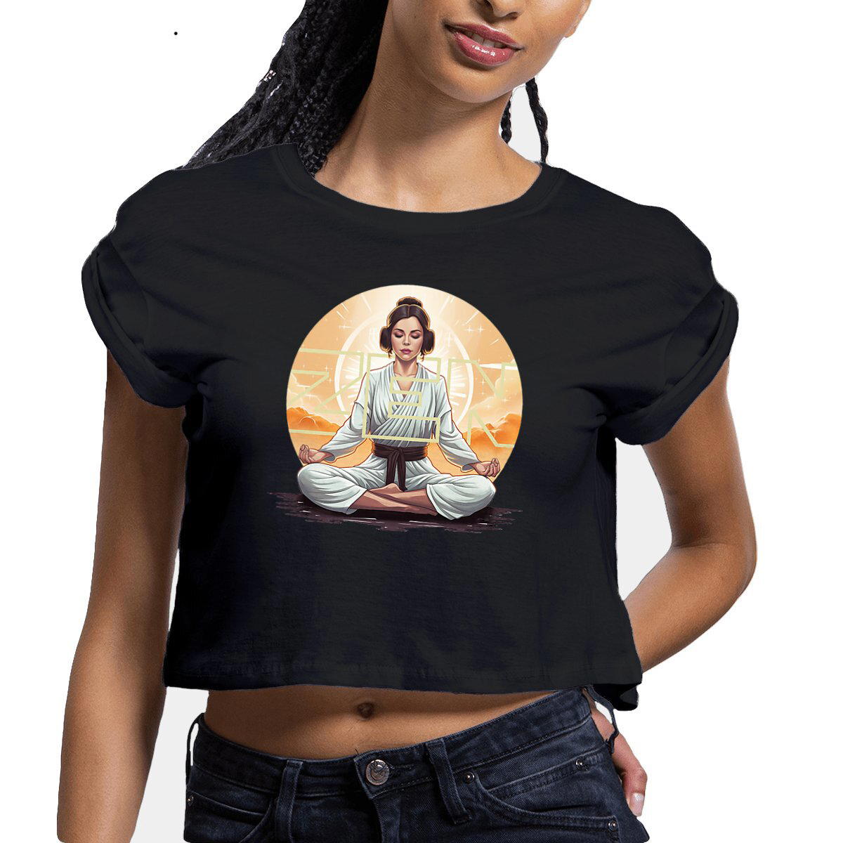 Image front Crop top MAÎTRE YOGA