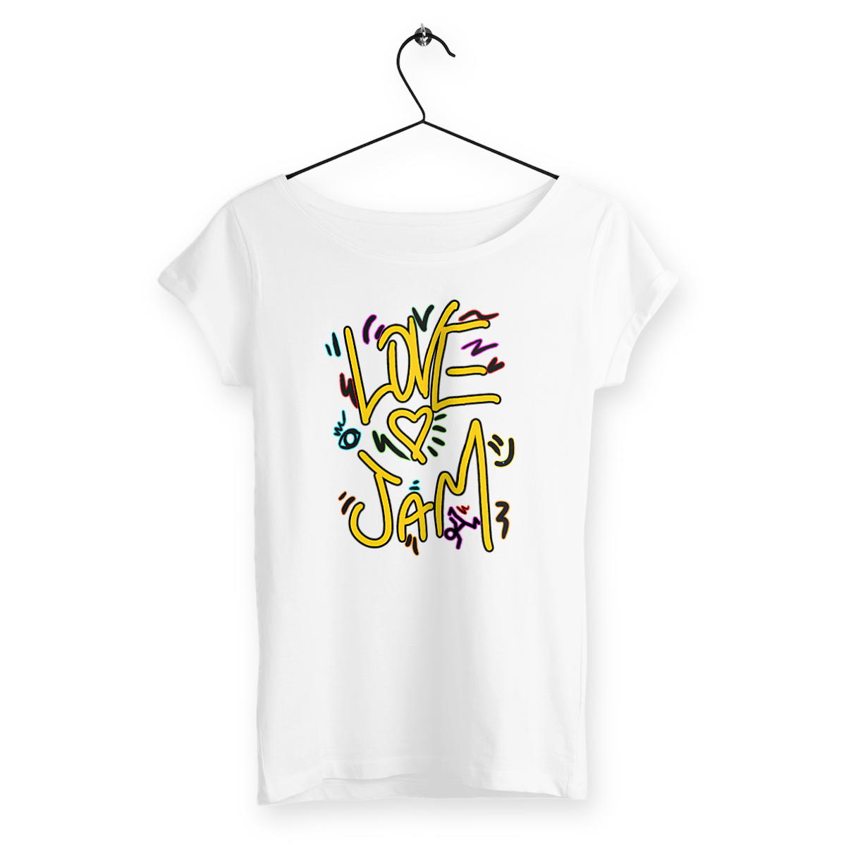 Image back T-shirt femme slub JAM