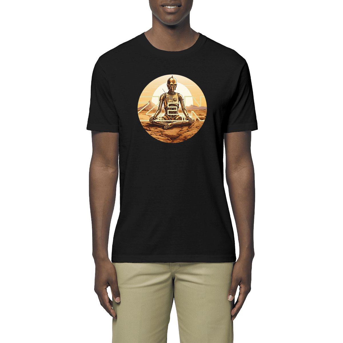 Image front T-shirt unisexe MAÎTRE YOGA