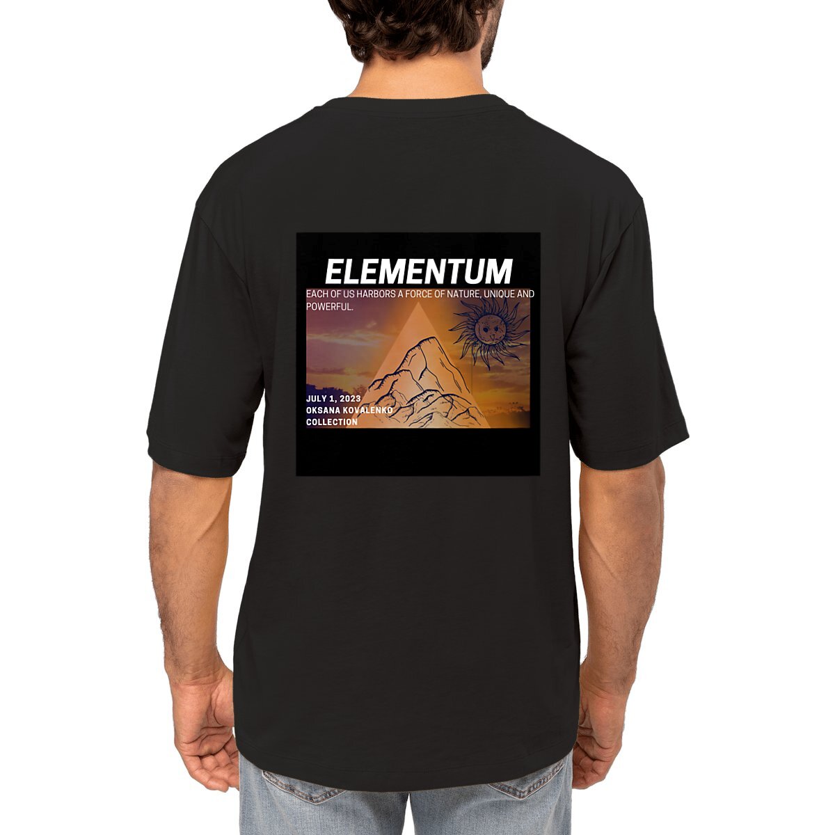 Image front Tee-shirt oversized - Collection Elementum