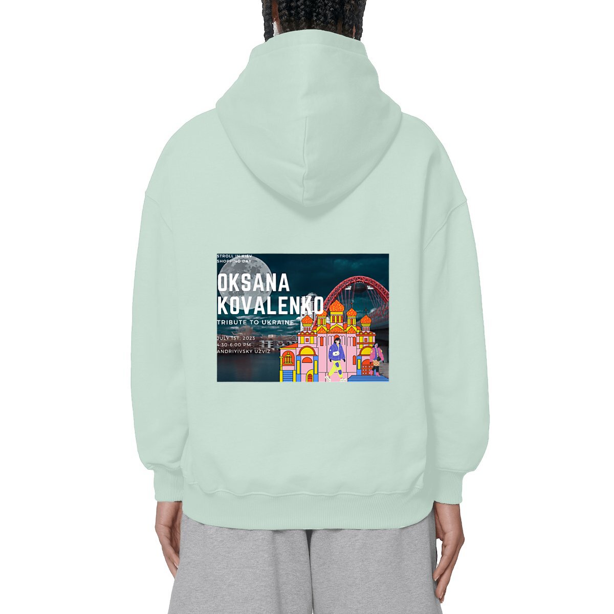 Image front Sweat à capuche oversized - Kiev