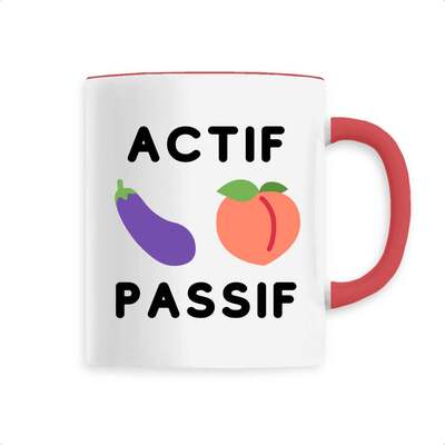 Mug versatile céramique "Actif Passif"