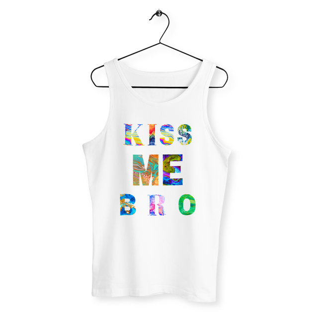 Image back Débardeur "Kiss Me Bro"