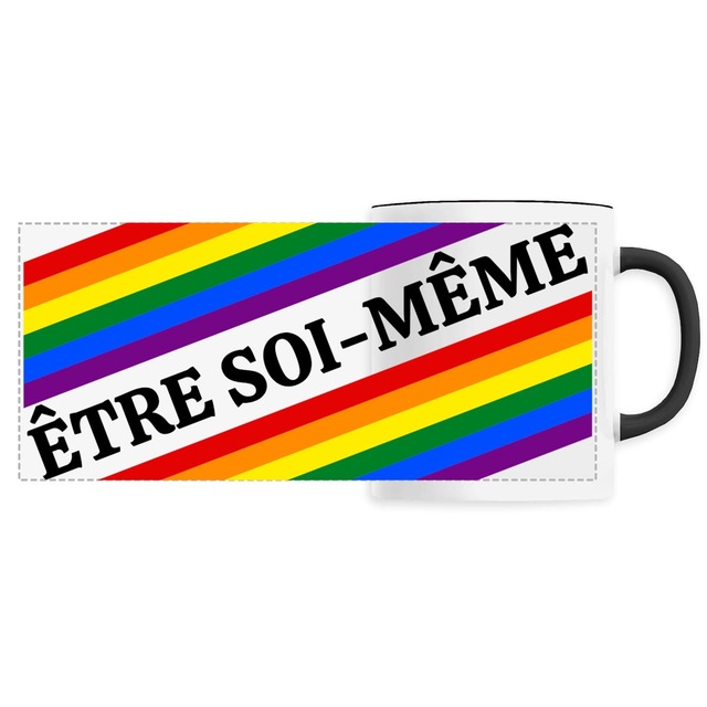 Image back Mug panoramique céramique "Être soi-même"