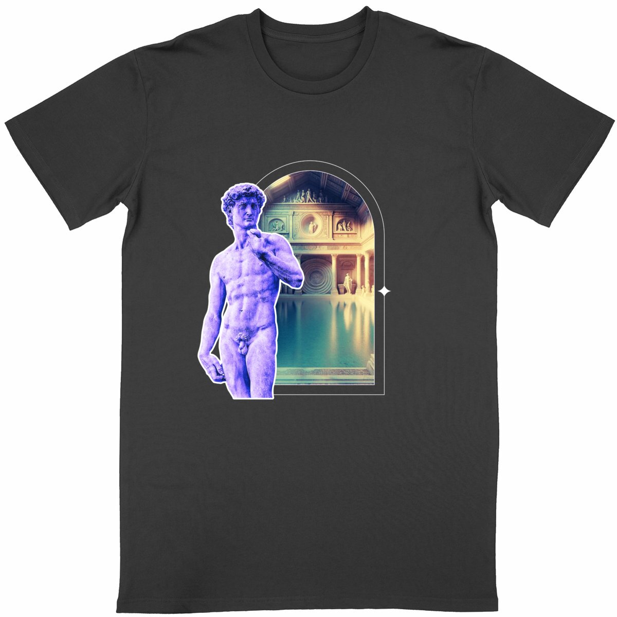 Image back T-shirt "David aux thermes"